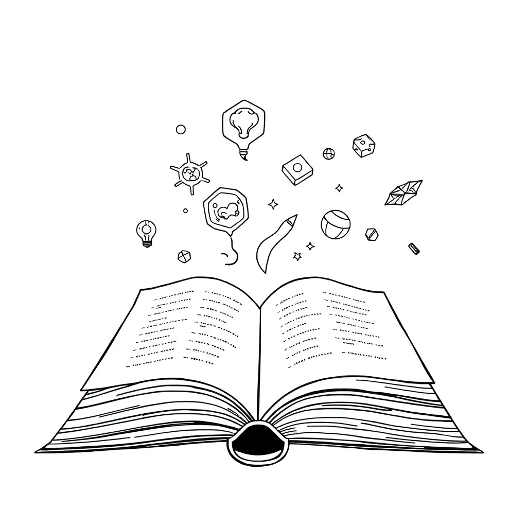 Educational coloring page