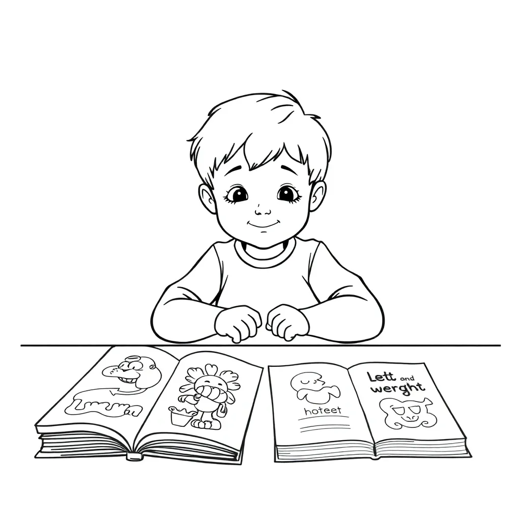 Educational coloring page