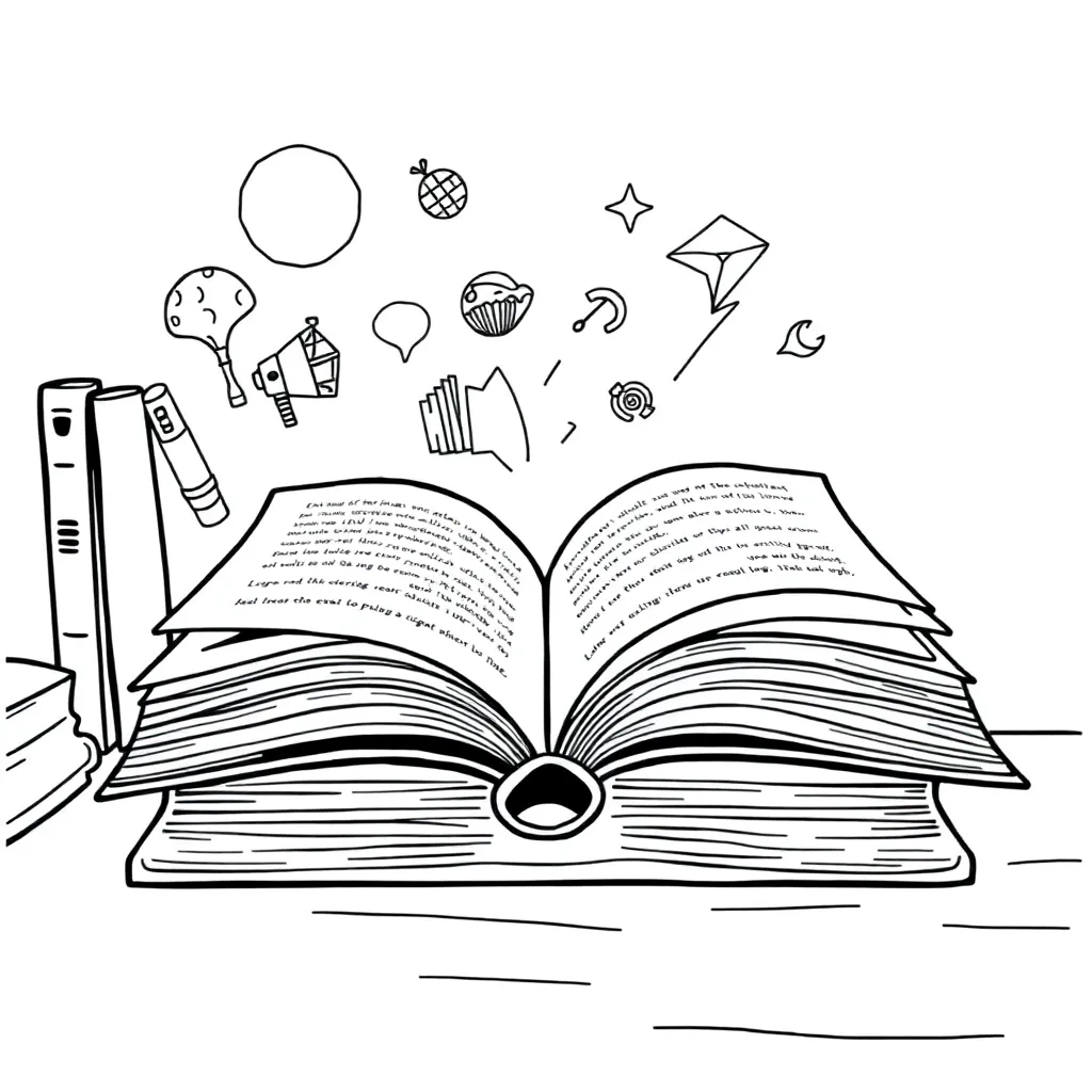 Educational coloring page