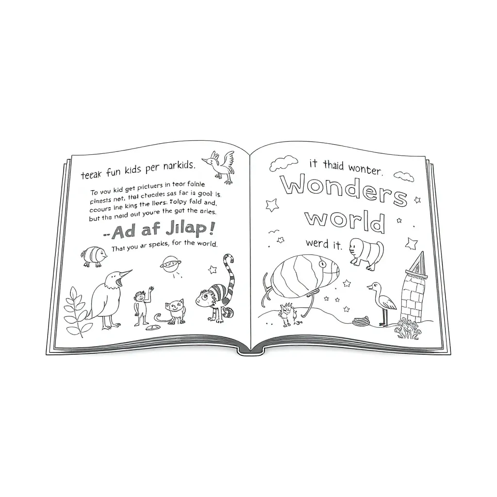 Educational coloring page