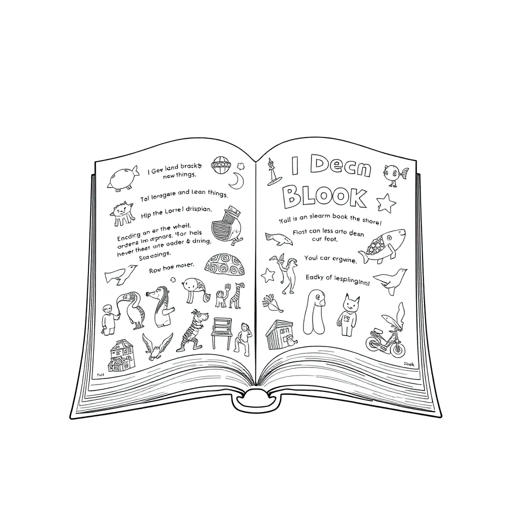 Educational coloring page