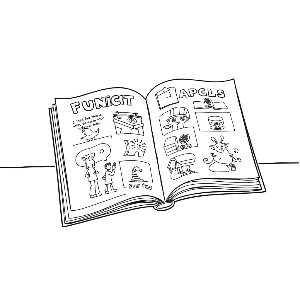 Educational coloring page