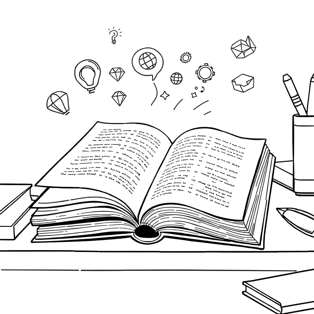 Educational coloring page