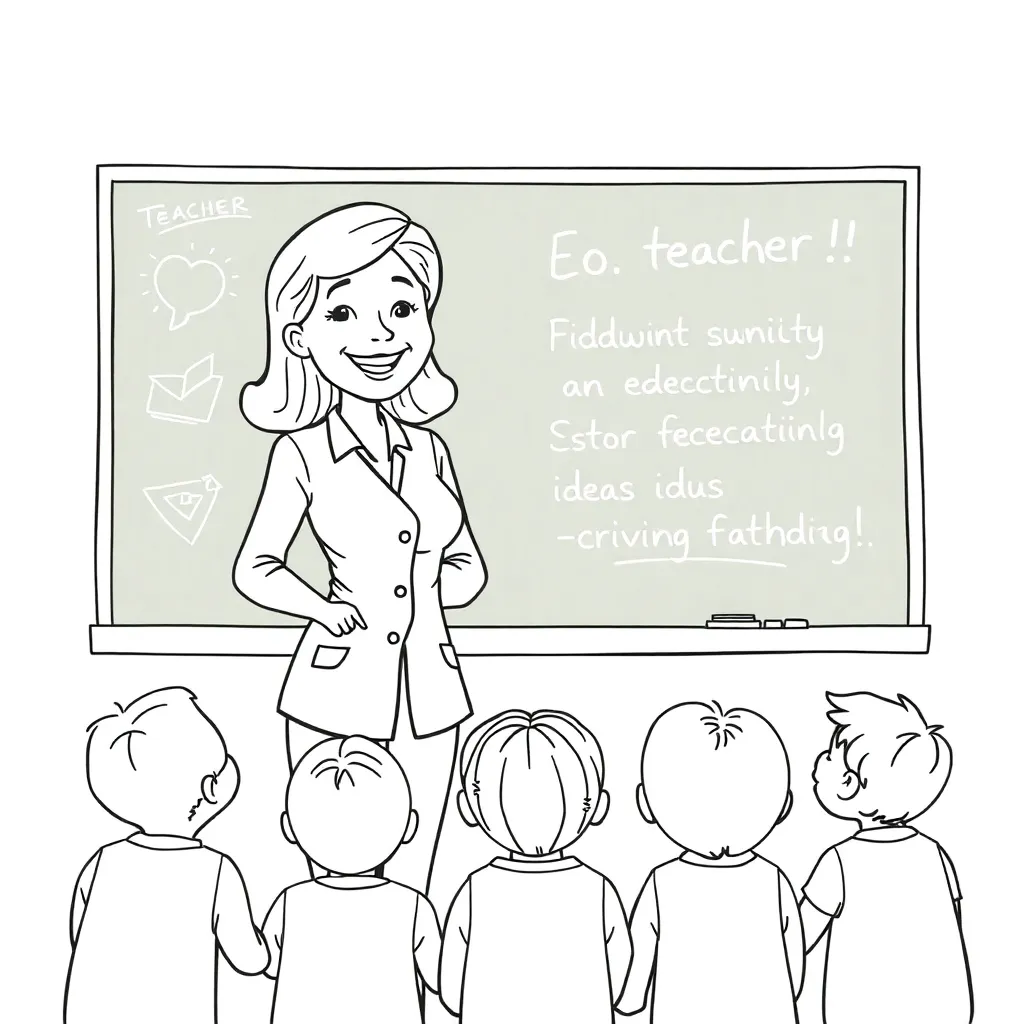 Educational coloring page