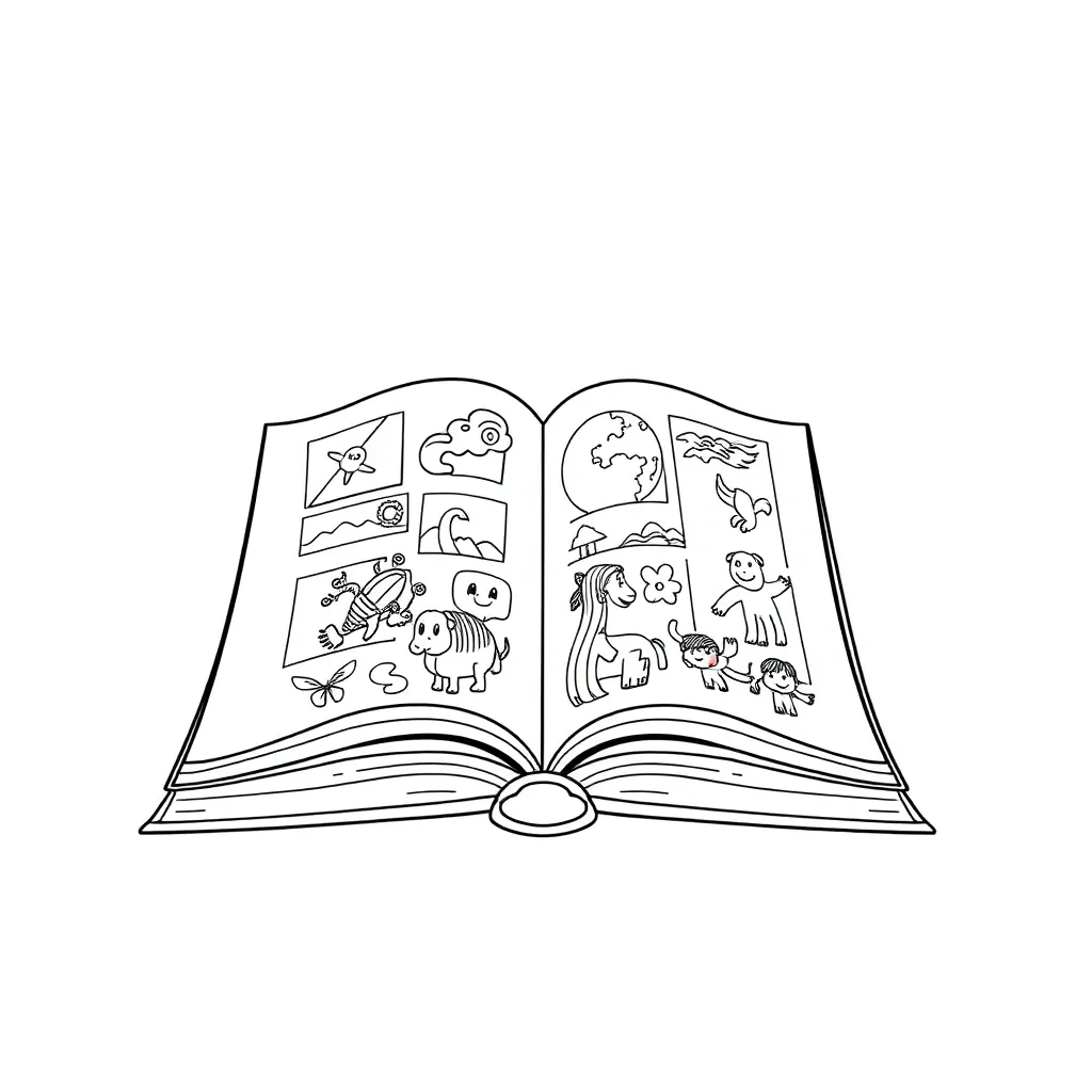 Educational coloring page