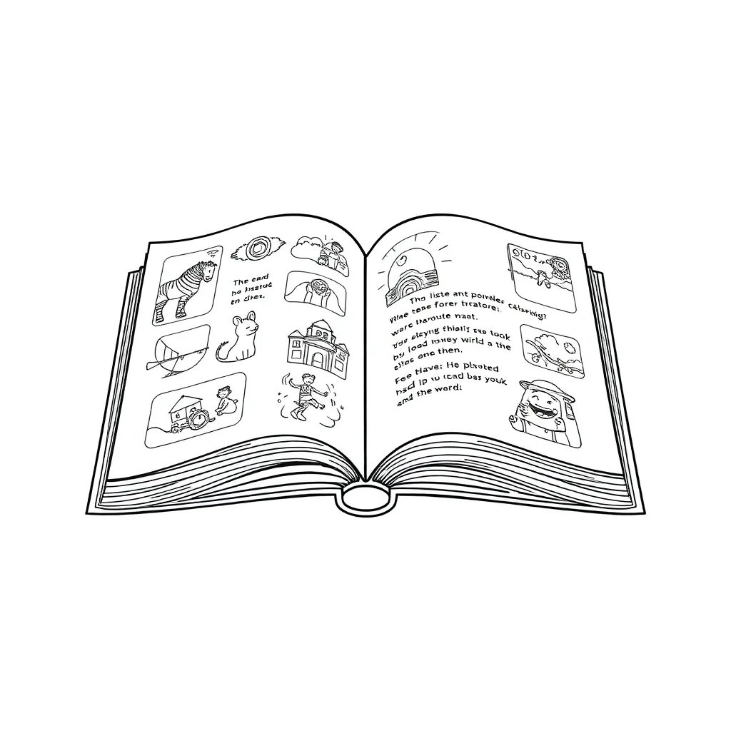 Educational coloring page