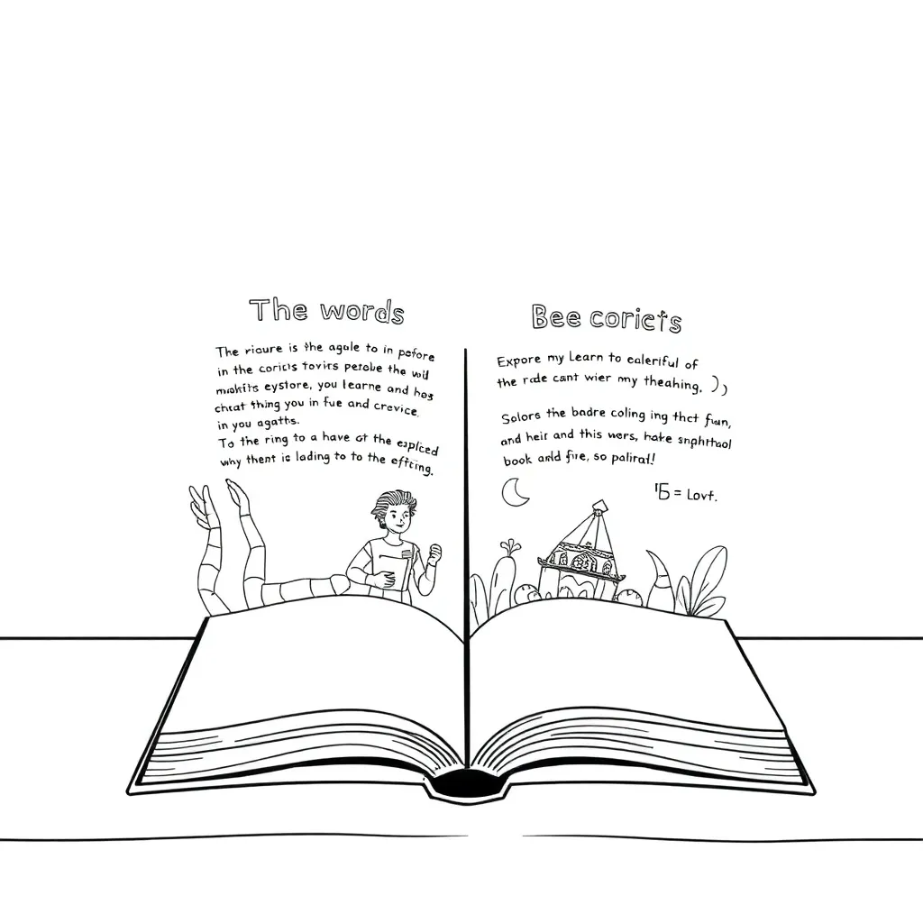 Educational coloring page