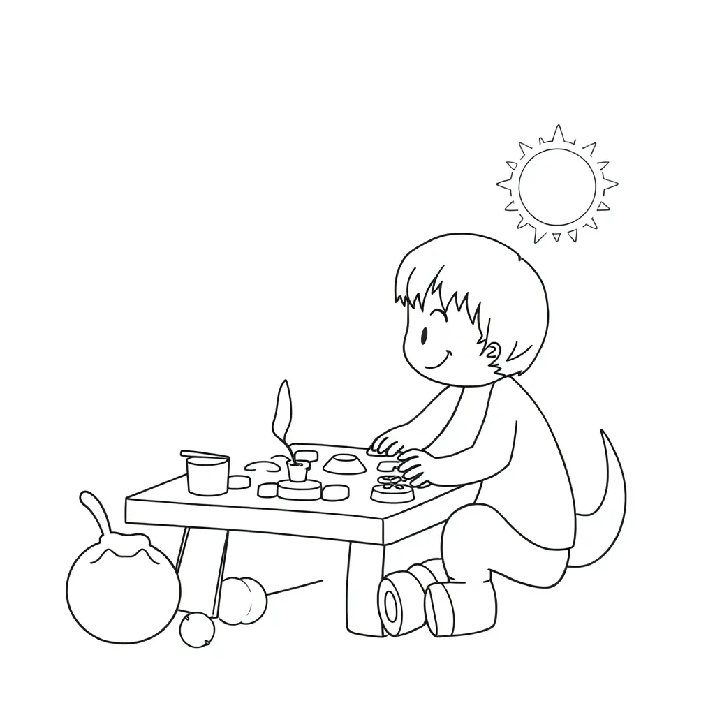 Educational coloring page