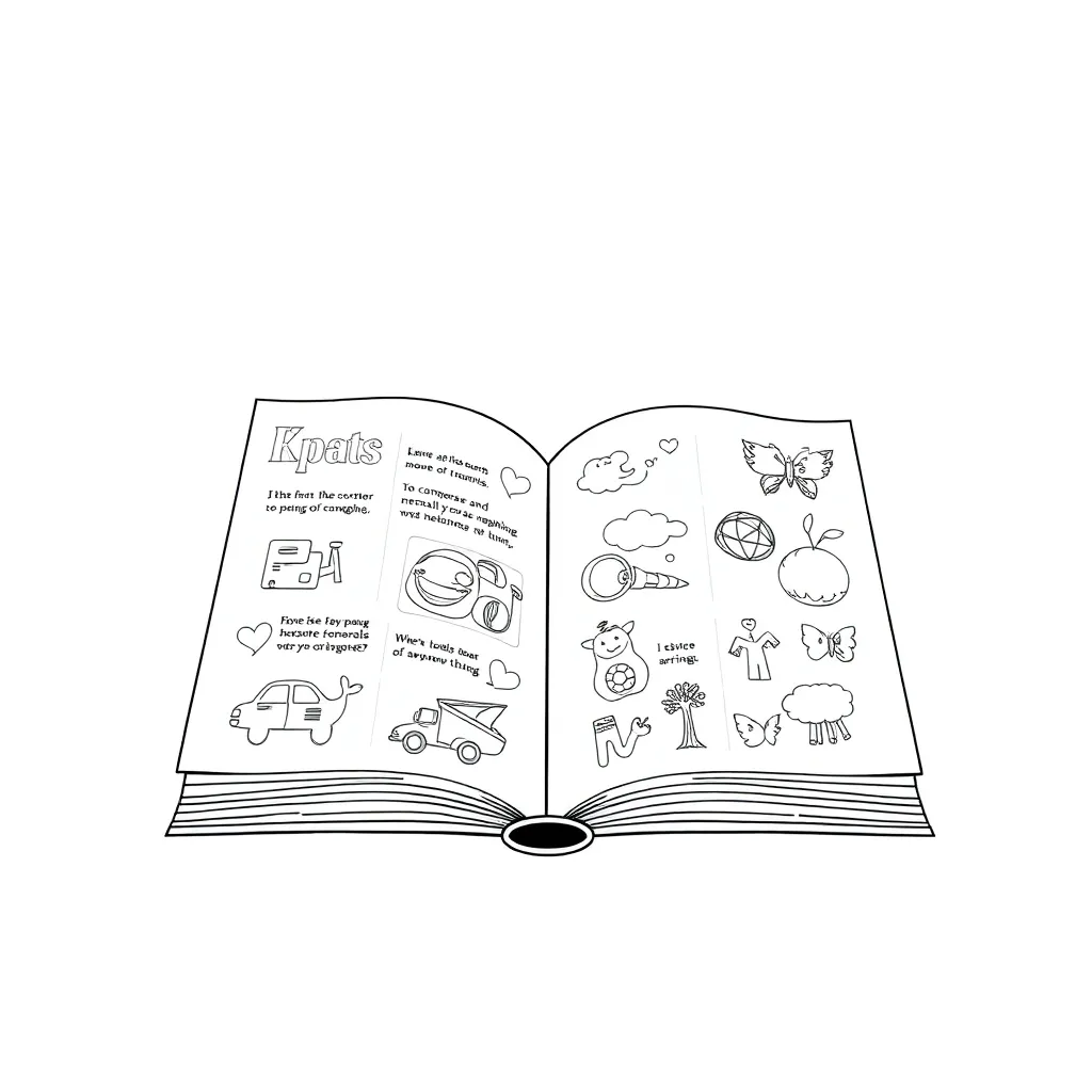 Educational coloring page