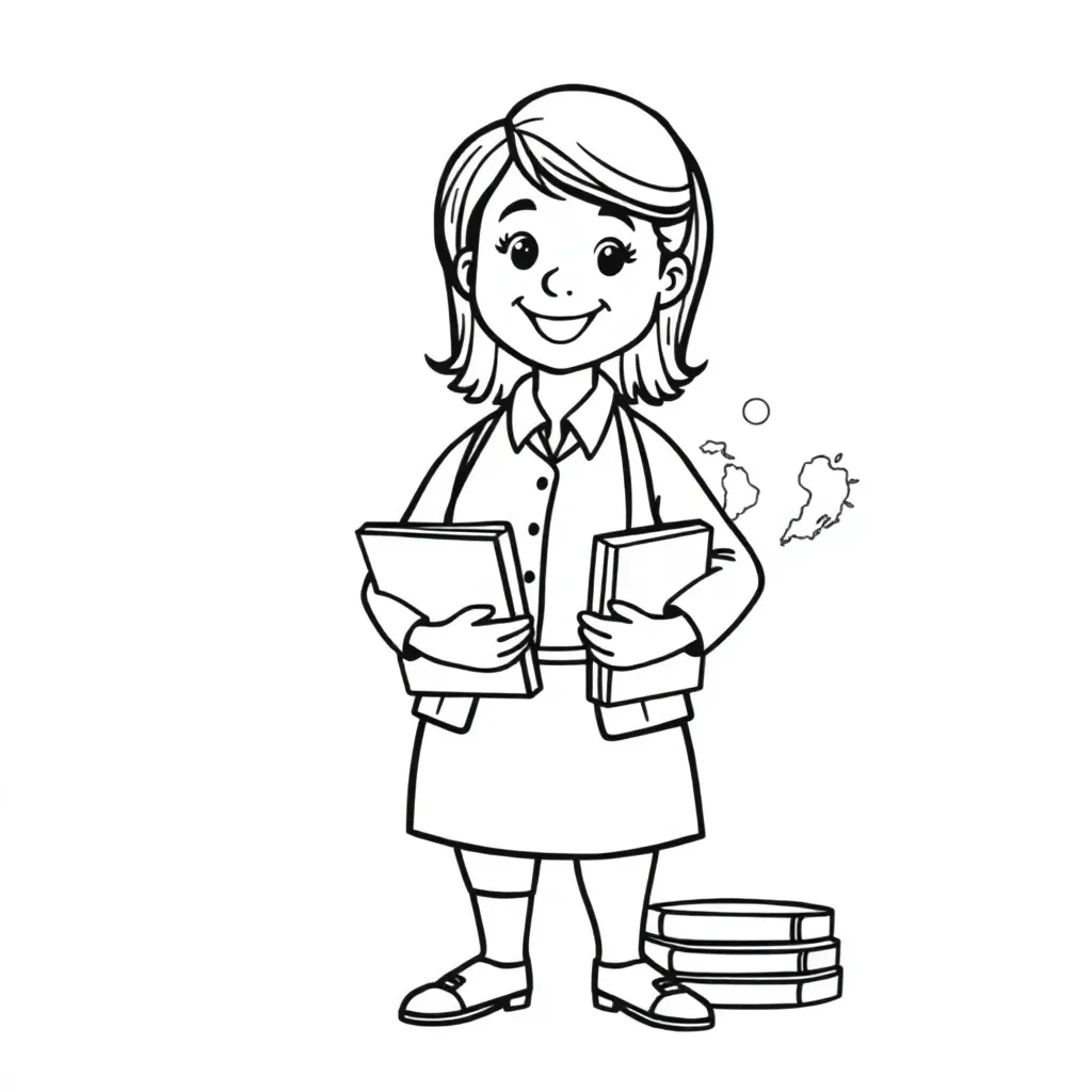 Educational coloring page