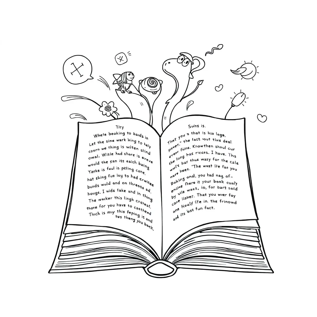 Educational coloring page