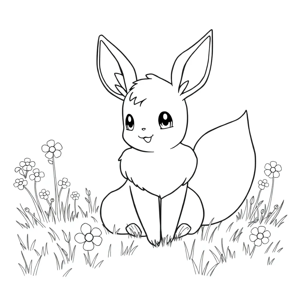 Eevee coloring page