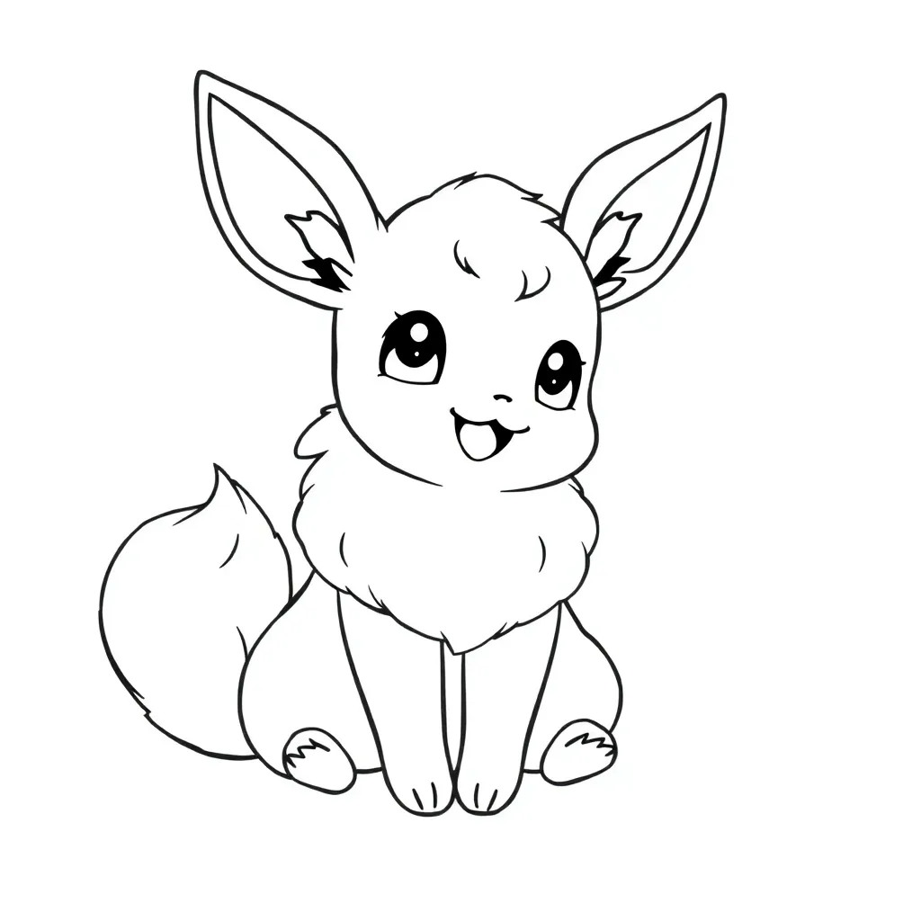 Eevee coloring page