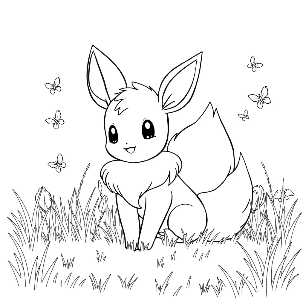 Eevee coloring page