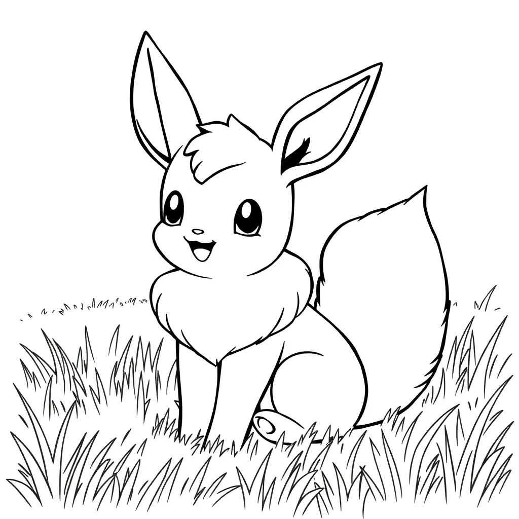 Eevee coloring page