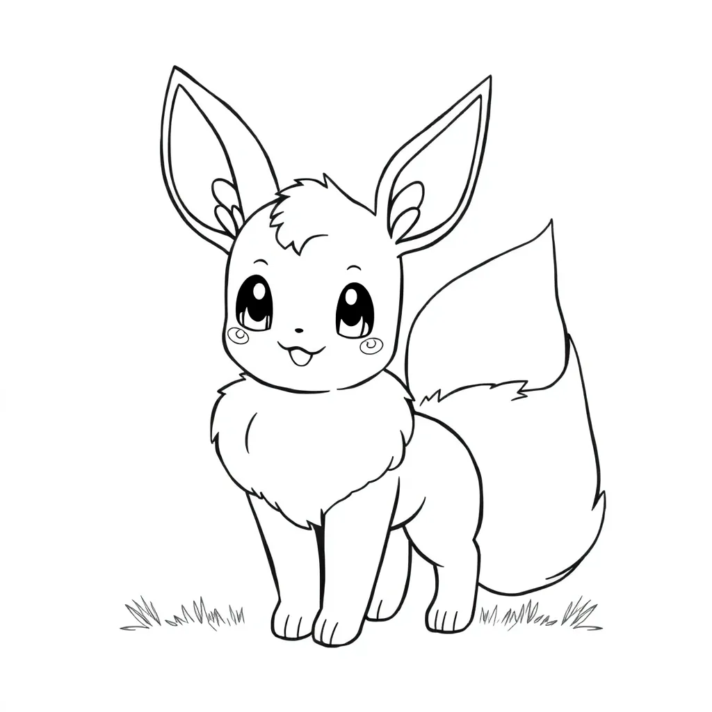 Eevee coloring page