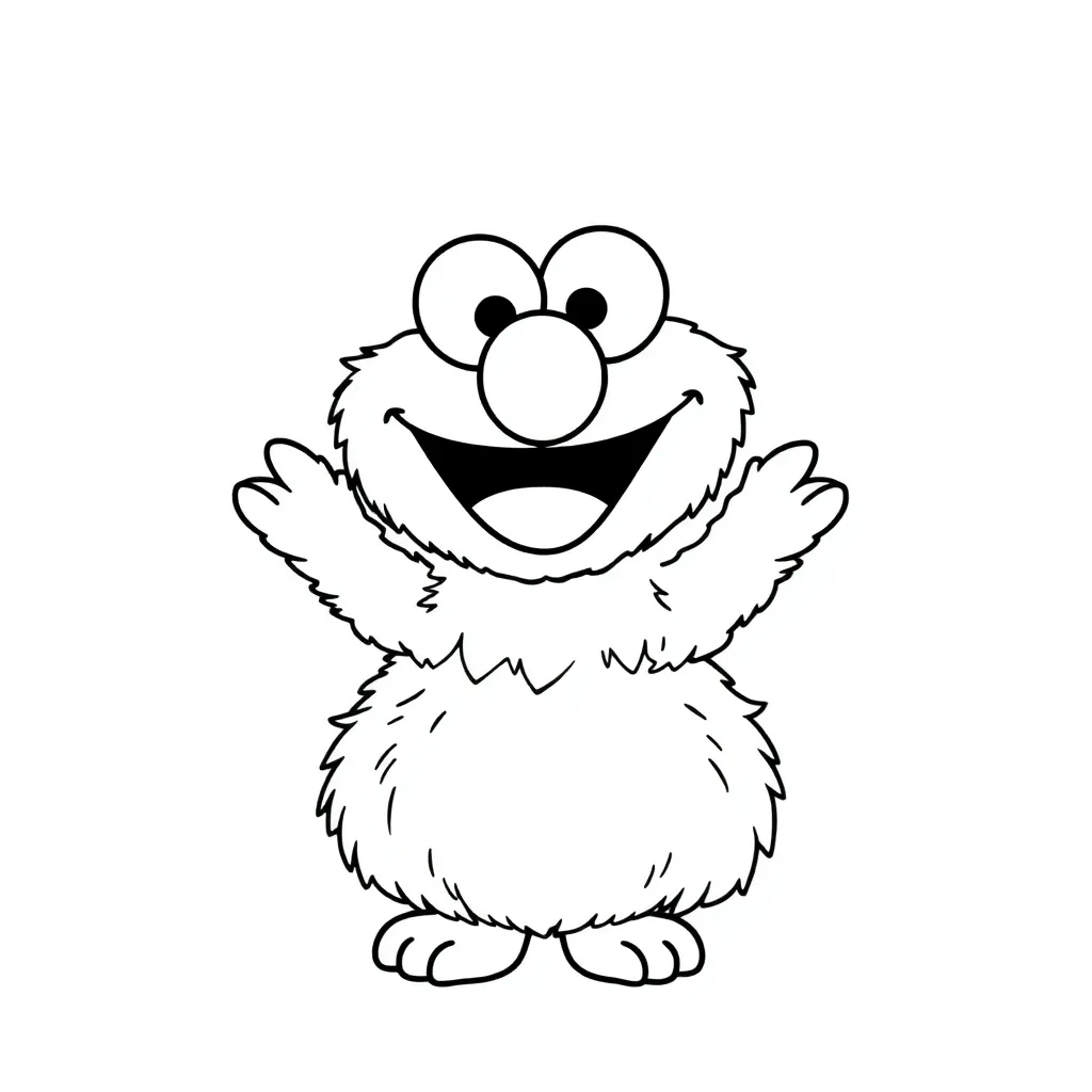 Elmo coloring page
