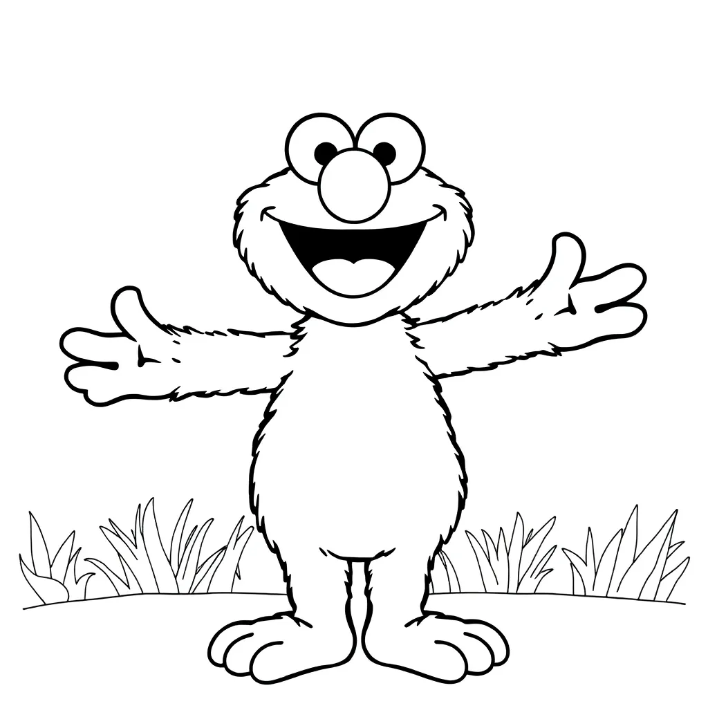 Elmo coloring page
