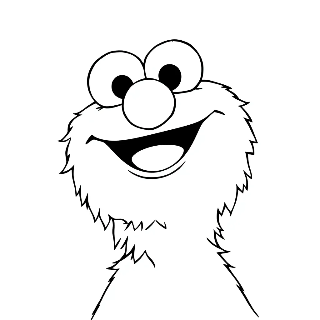 Elmo coloring page