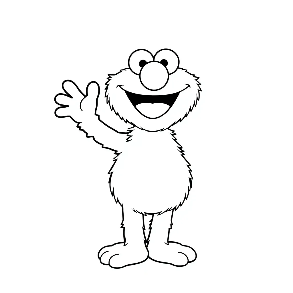Elmo coloring page