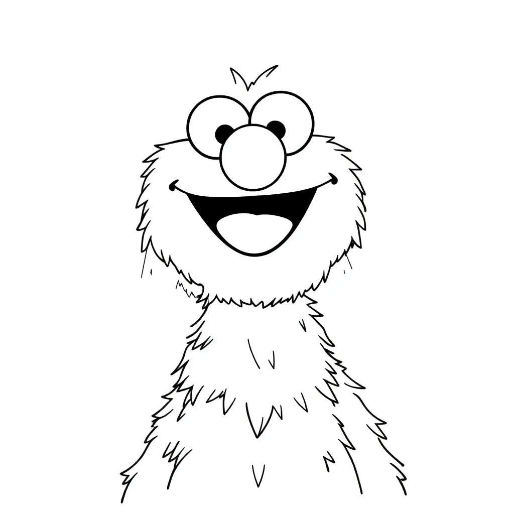 Elmo coloring page