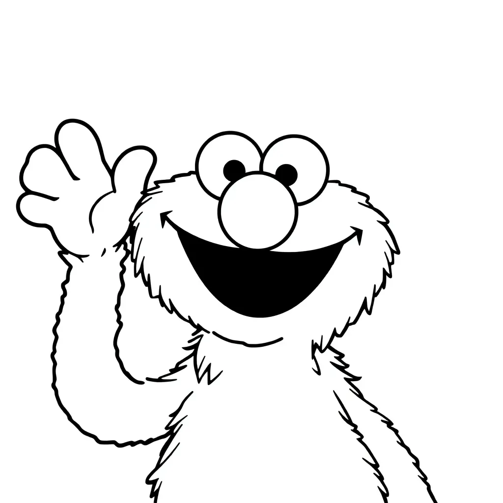Elmo coloring page