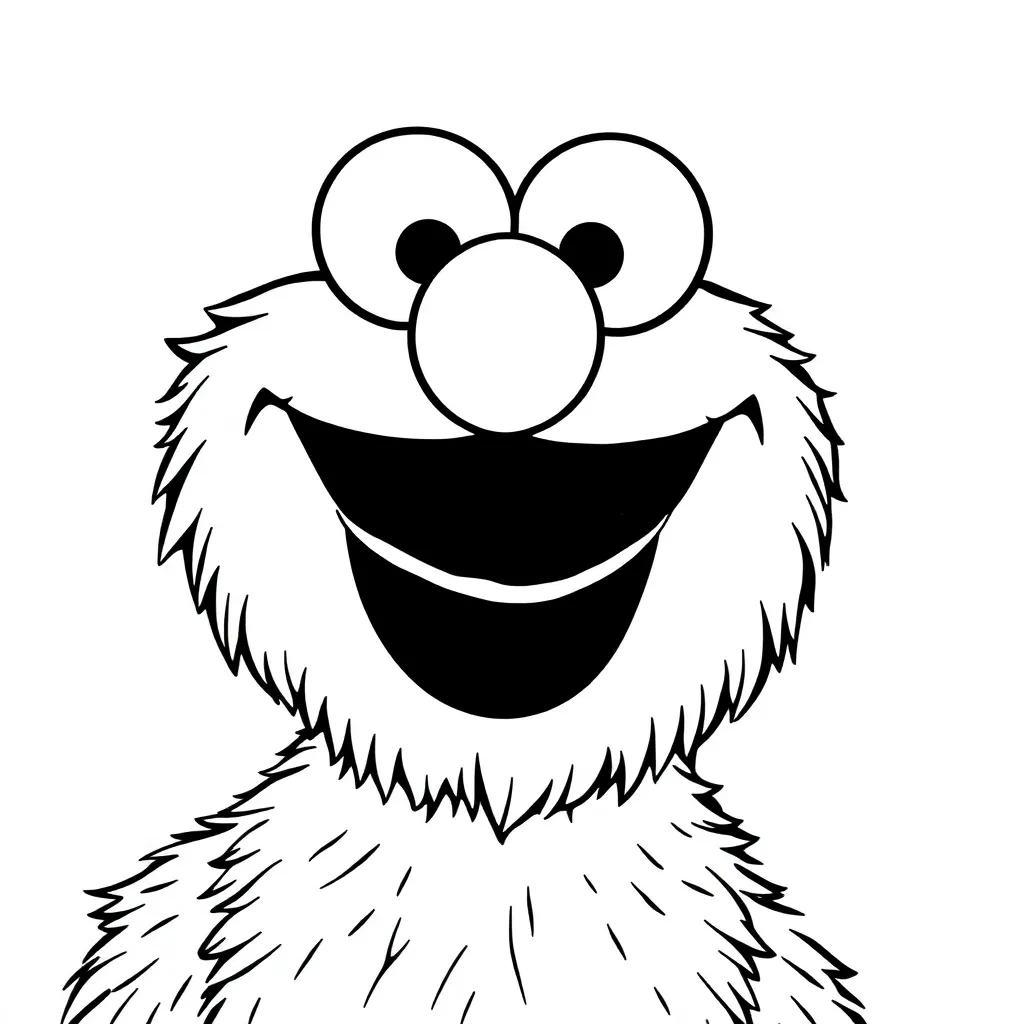 Elmo coloring page