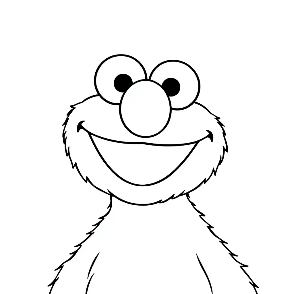 Elmo coloring page