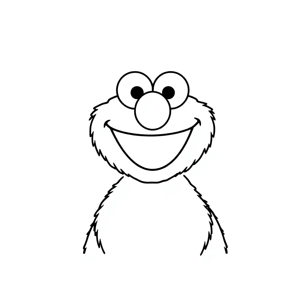 Elmo coloring page