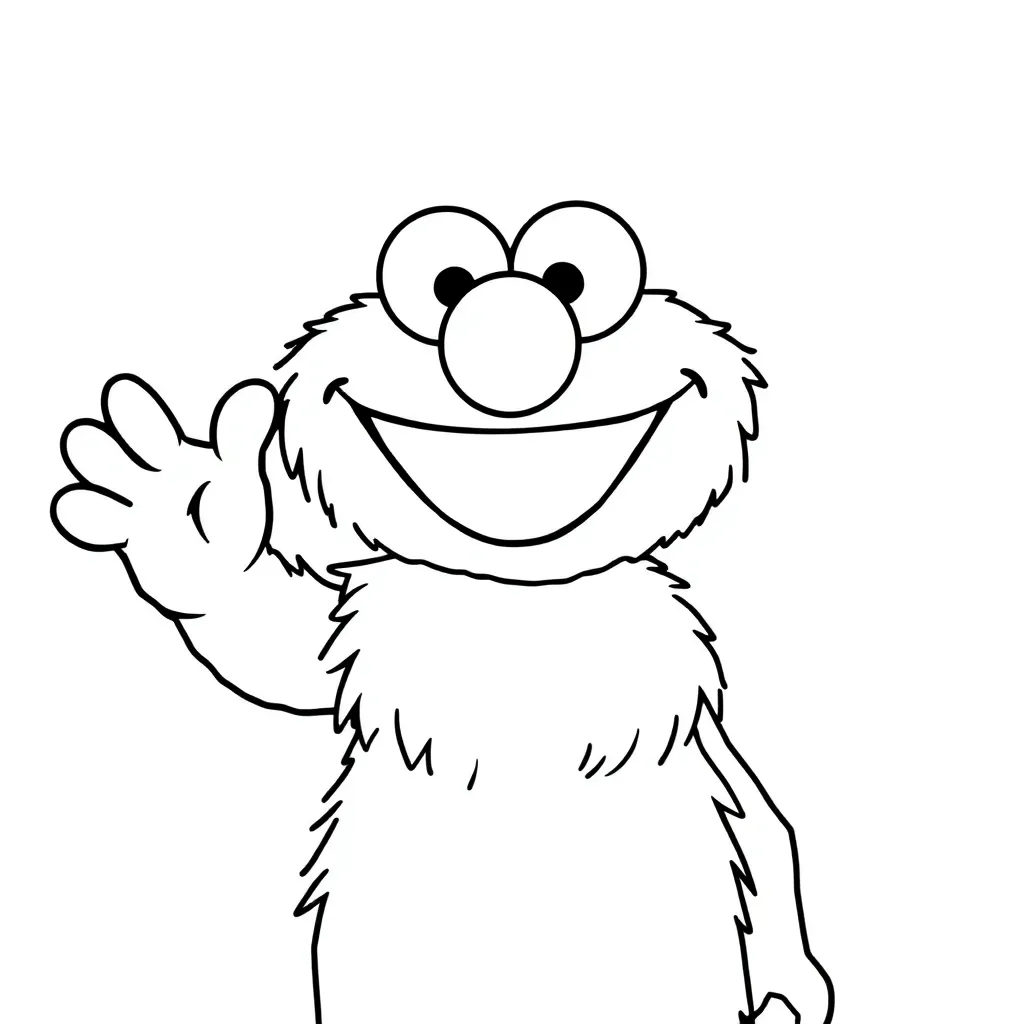 Elmo coloring page