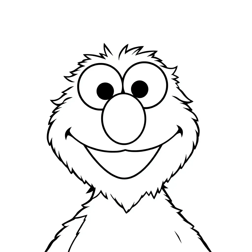 Elmo coloring page