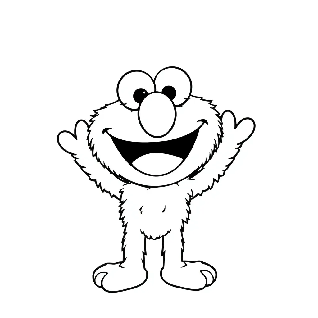 Elmo coloring page