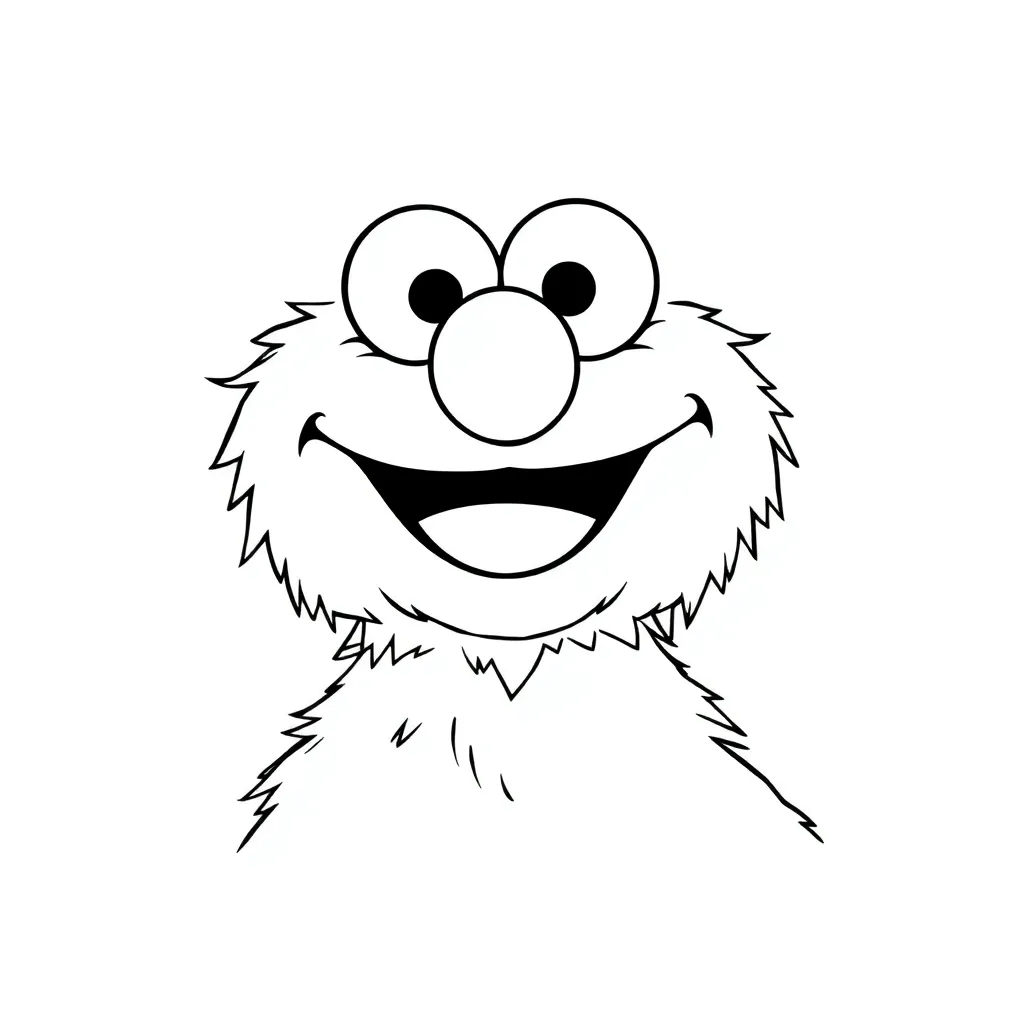 Elmo coloring page