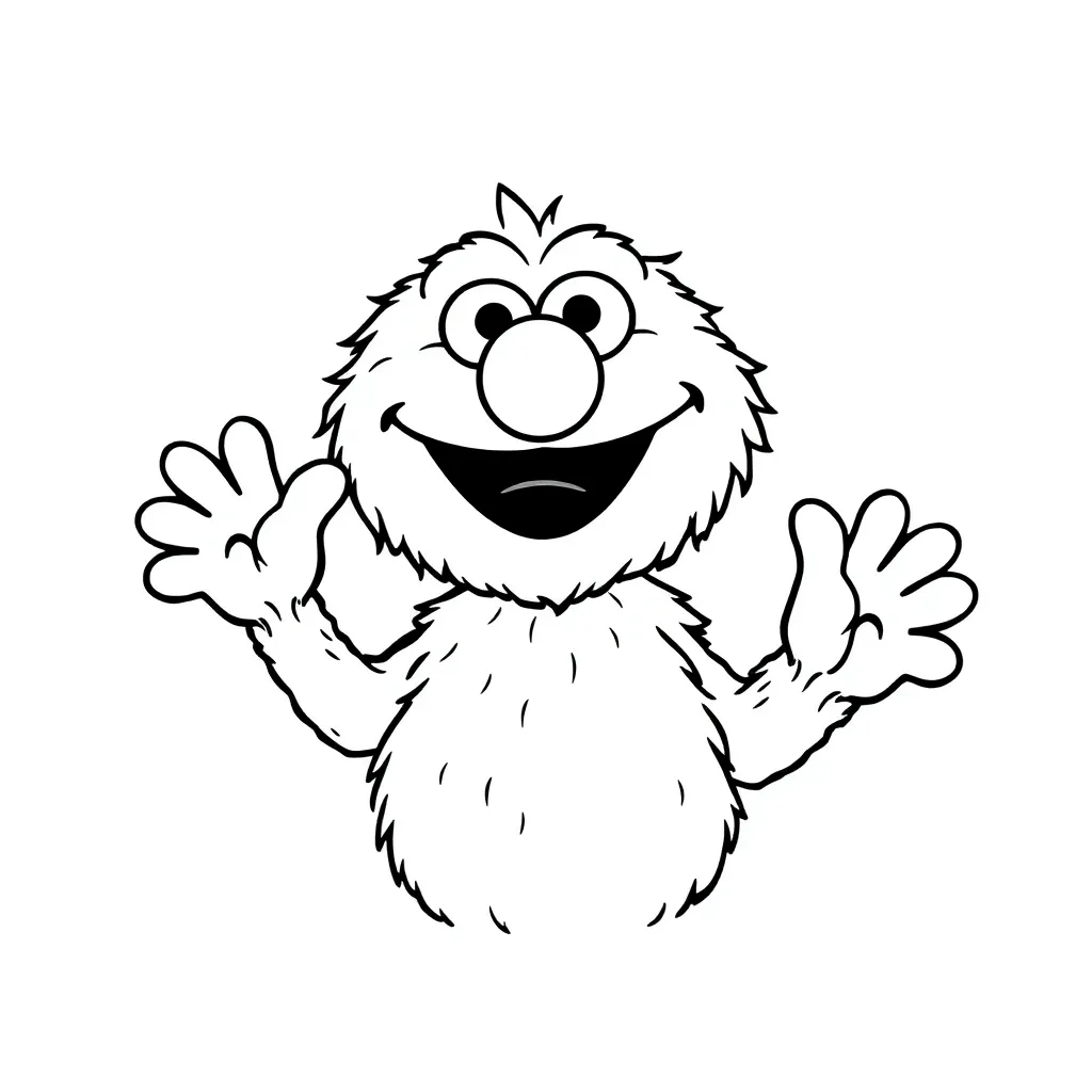 Elmo coloring page