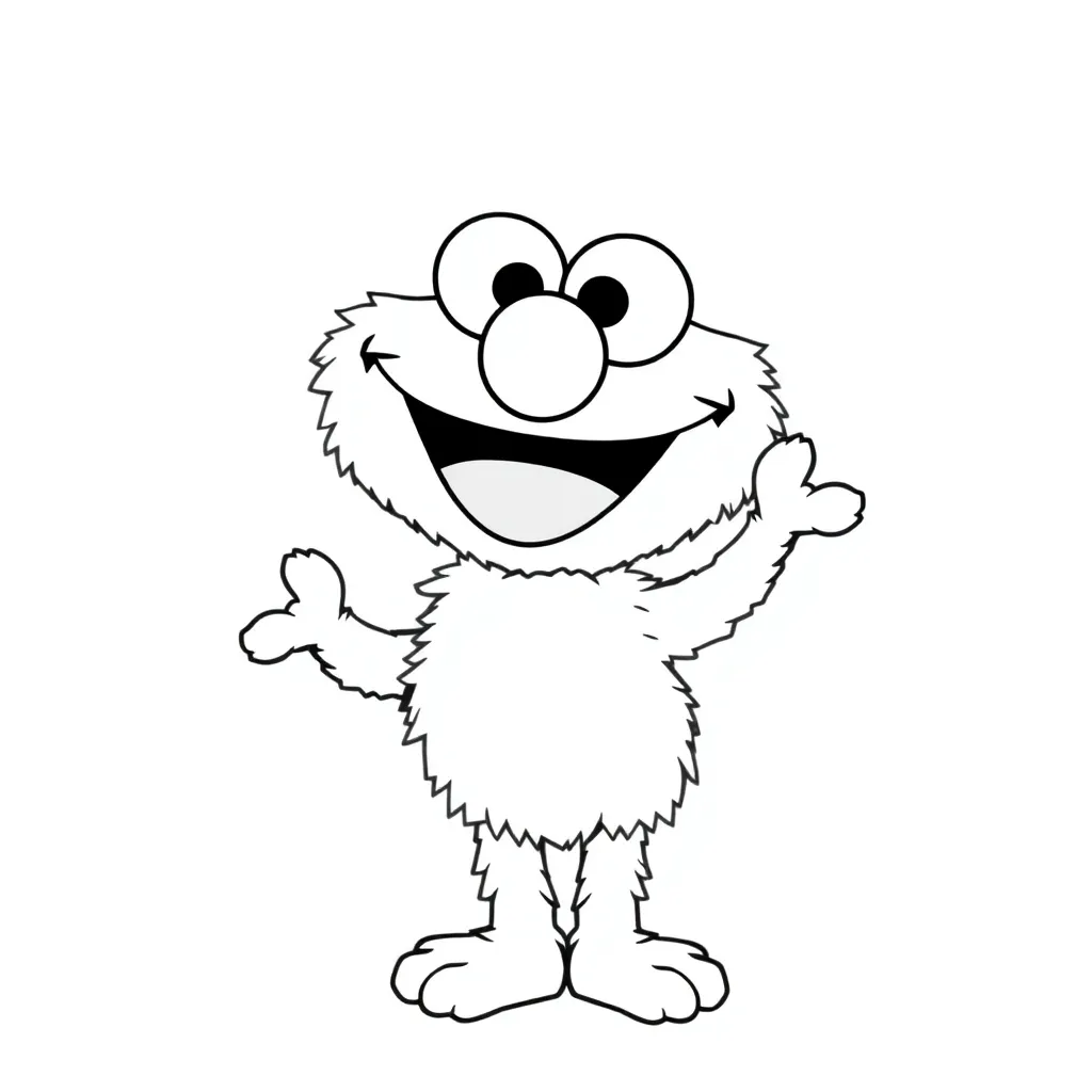 Elmo coloring page