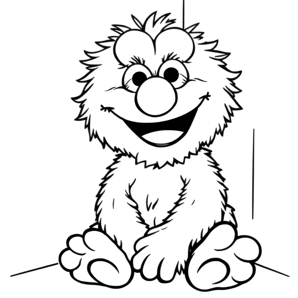Elmo coloring page