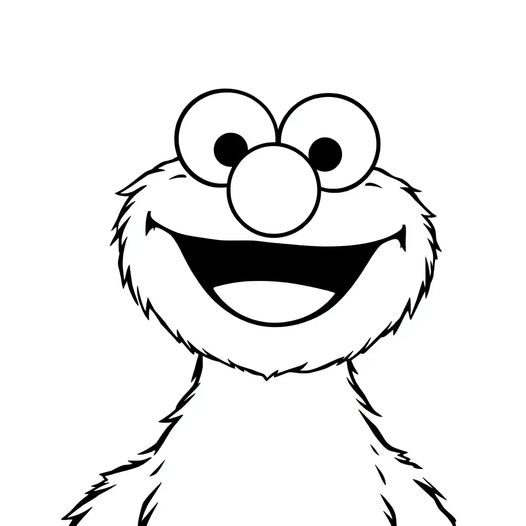 Elmo coloring page