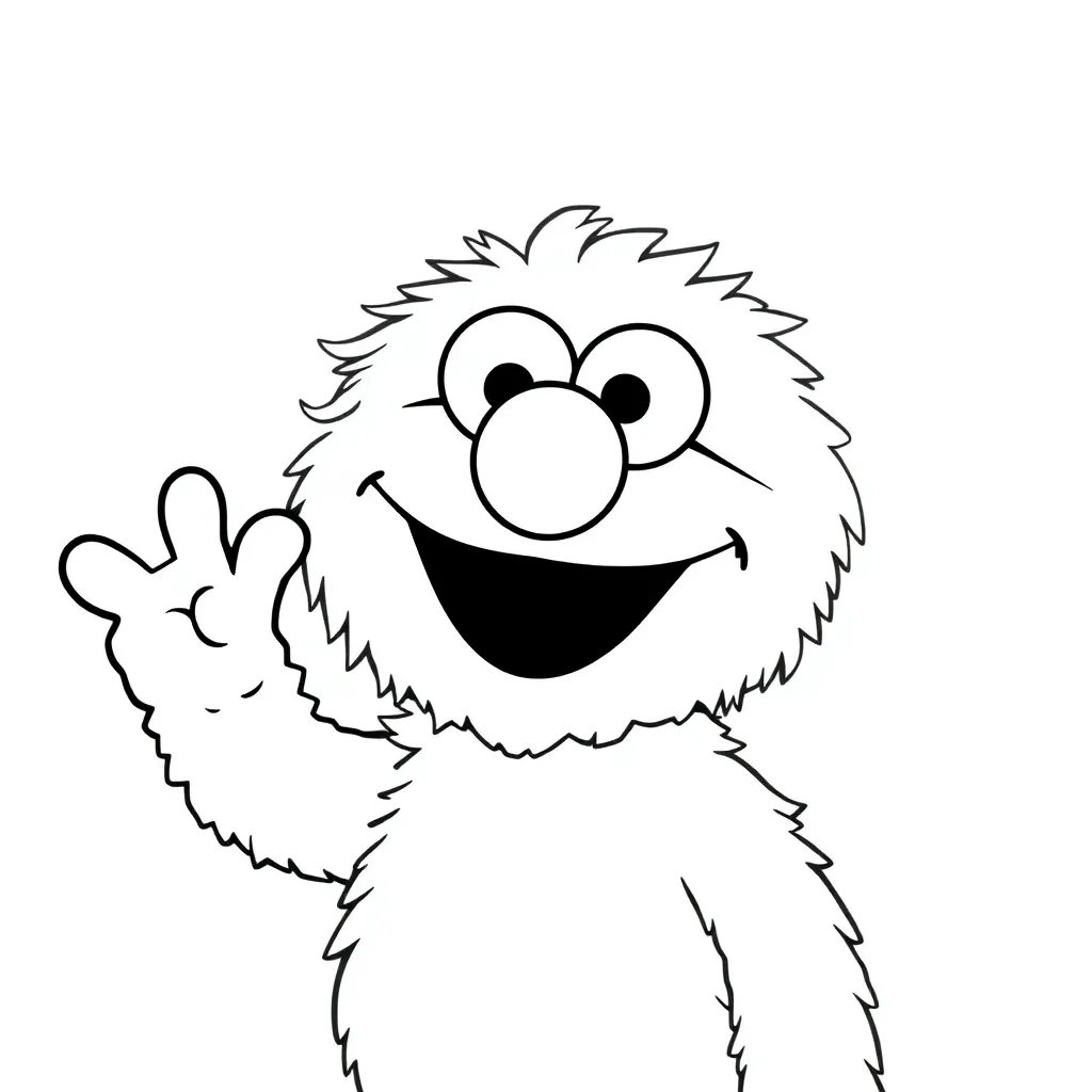 Elmo coloring page