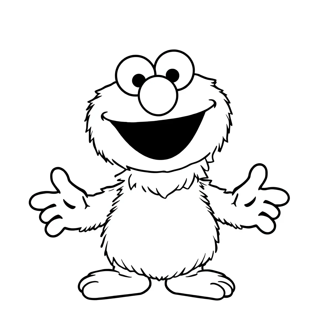 Elmo coloring page