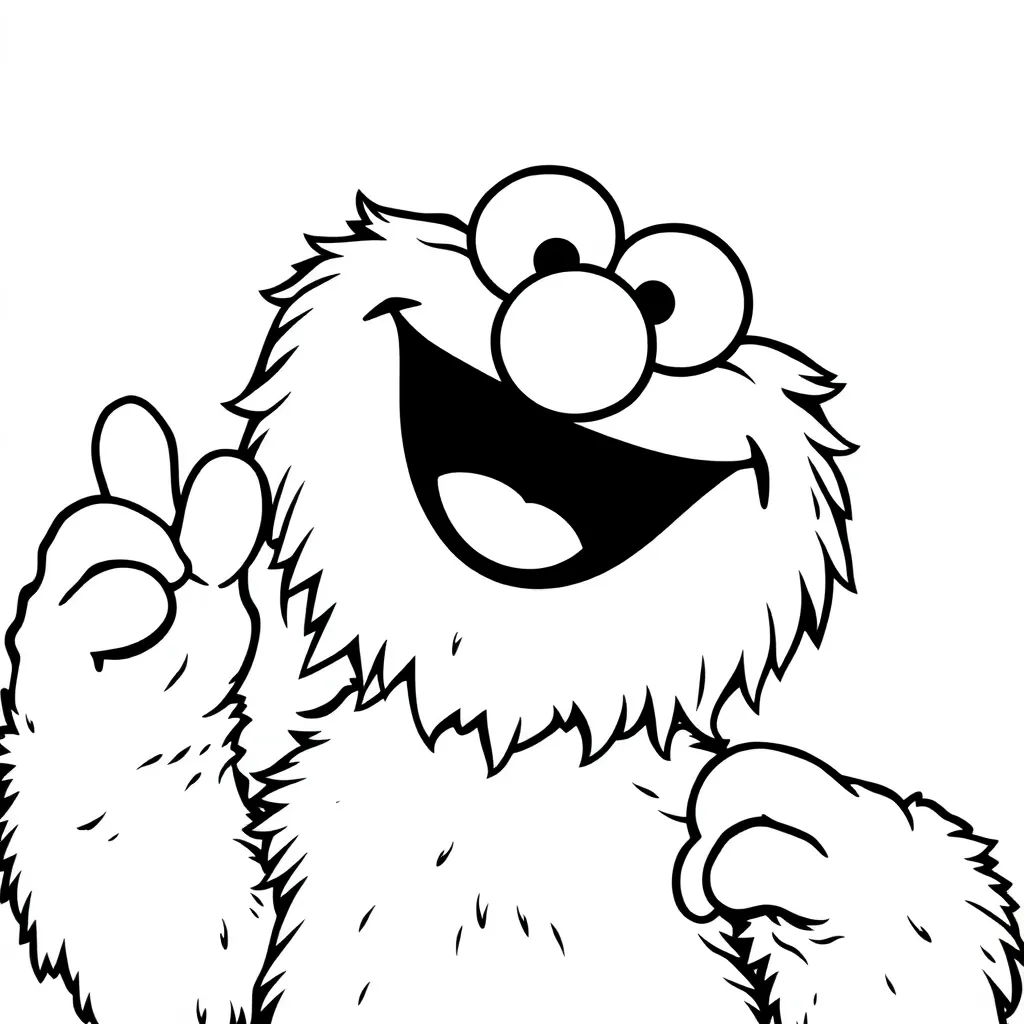 Elmo coloring page