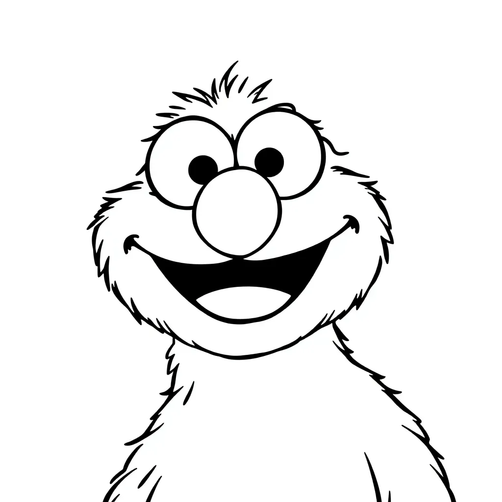 Elmo coloring page