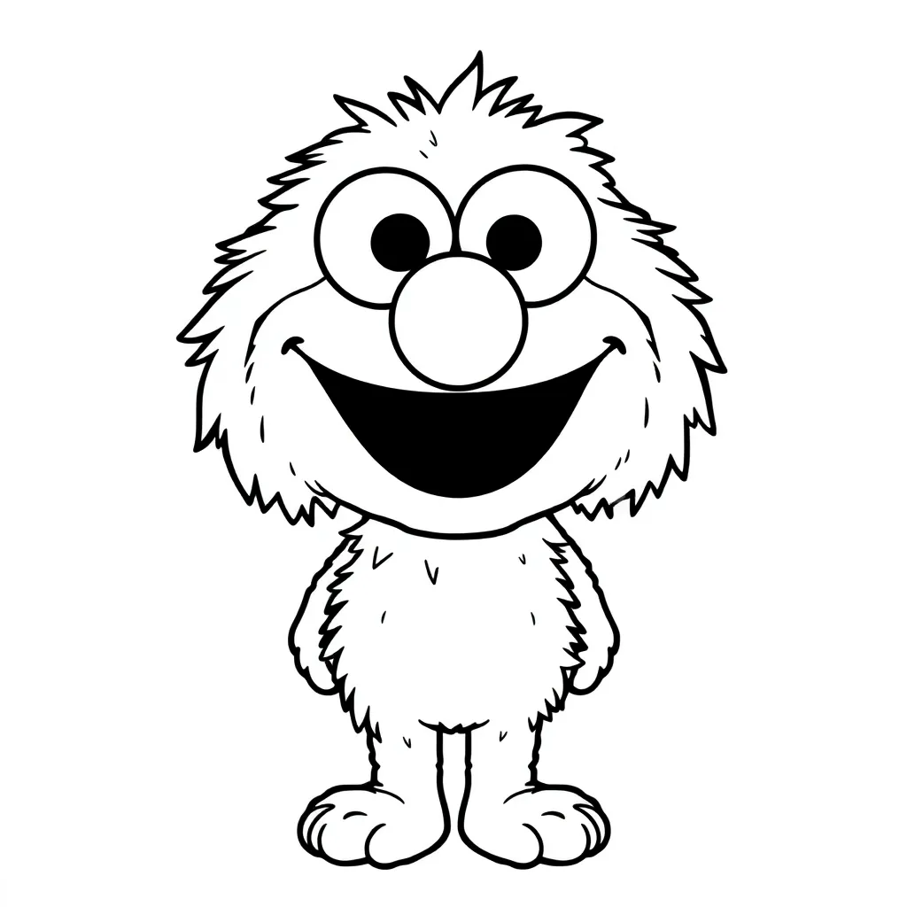 Elmo coloring page