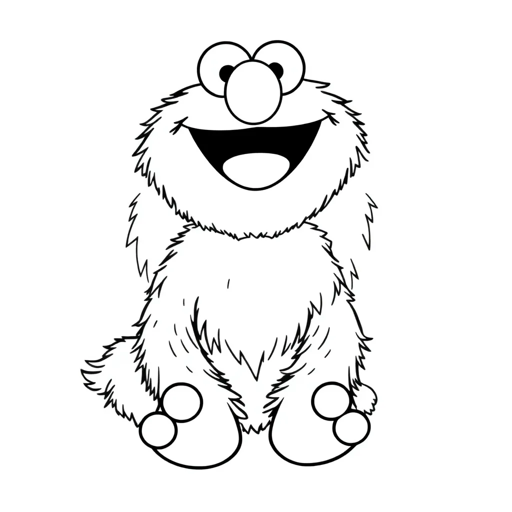 Elmo coloring page
