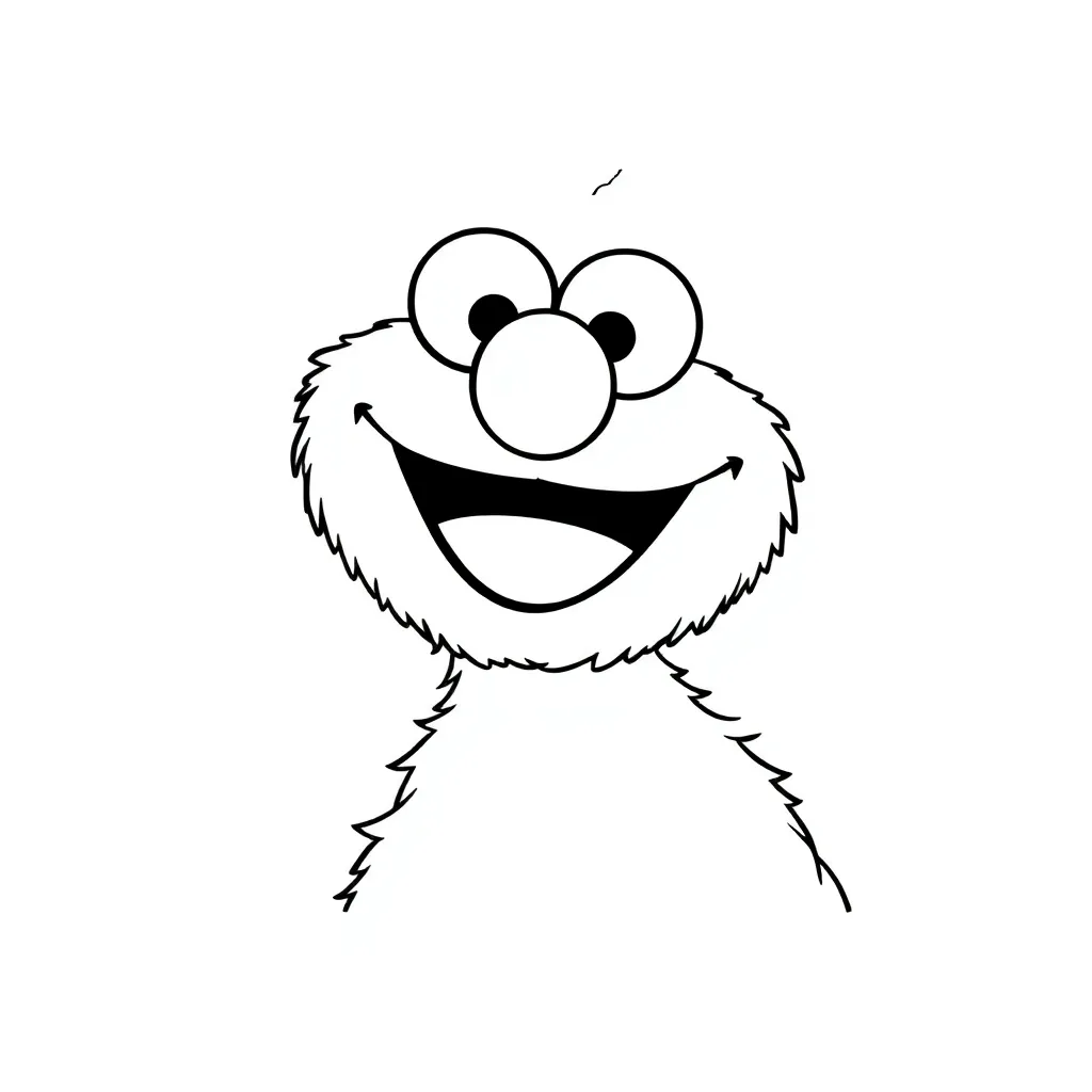 Elmo coloring page