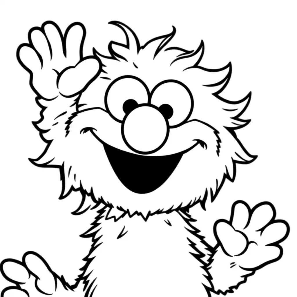 Elmo coloring page