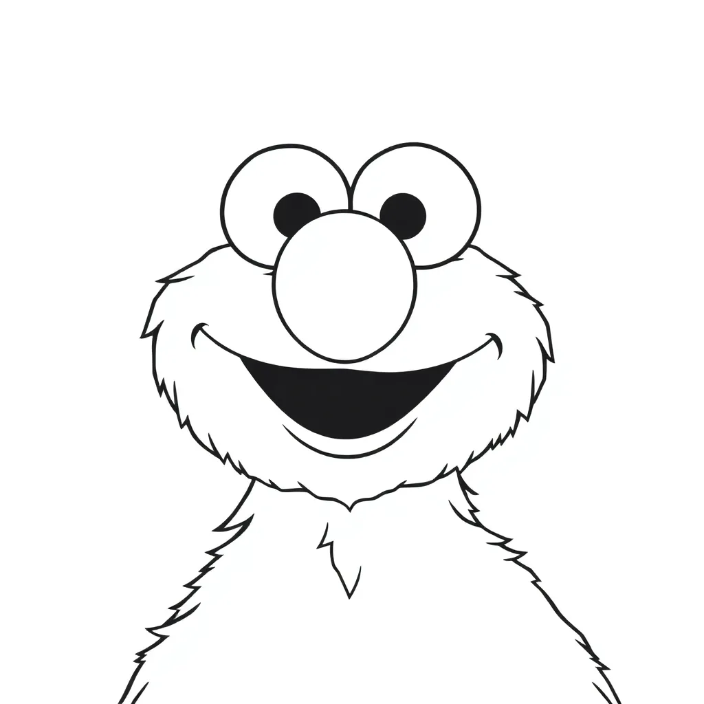 Elmo coloring page