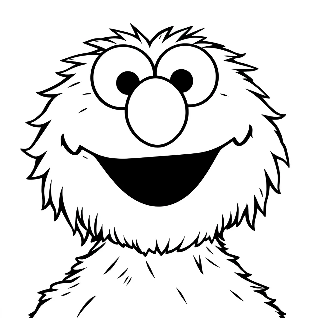 Elmo coloring page