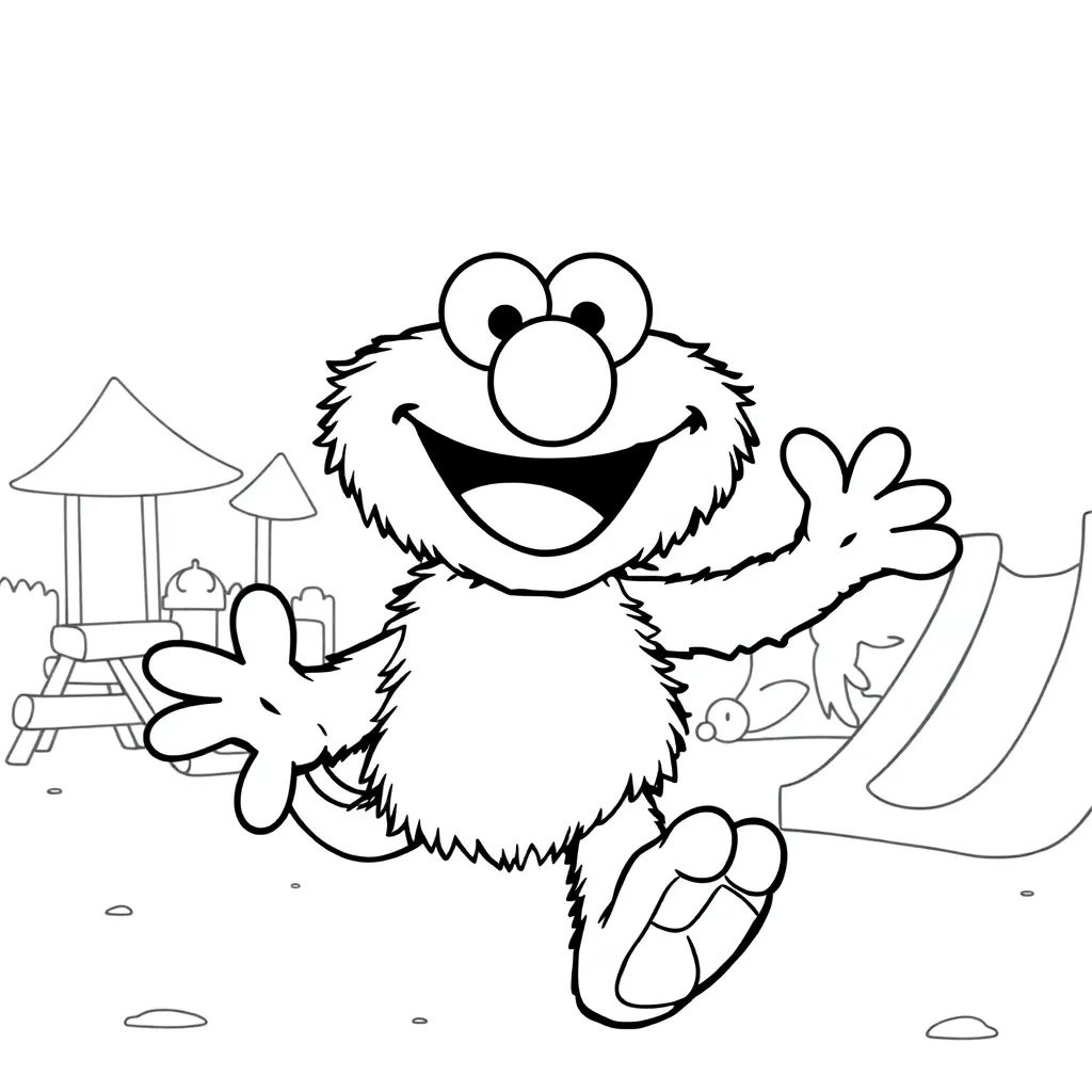 Elmo coloring page