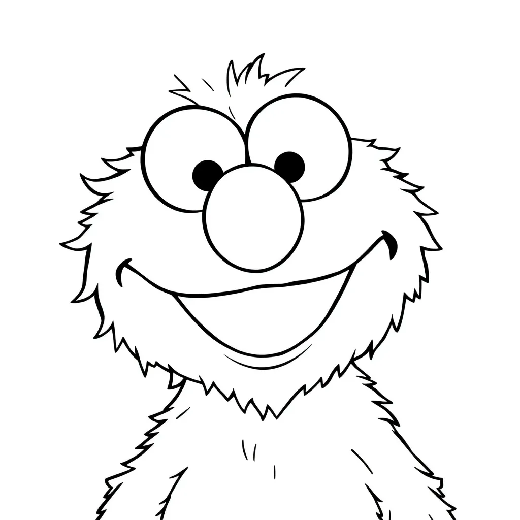 Elmo coloring page