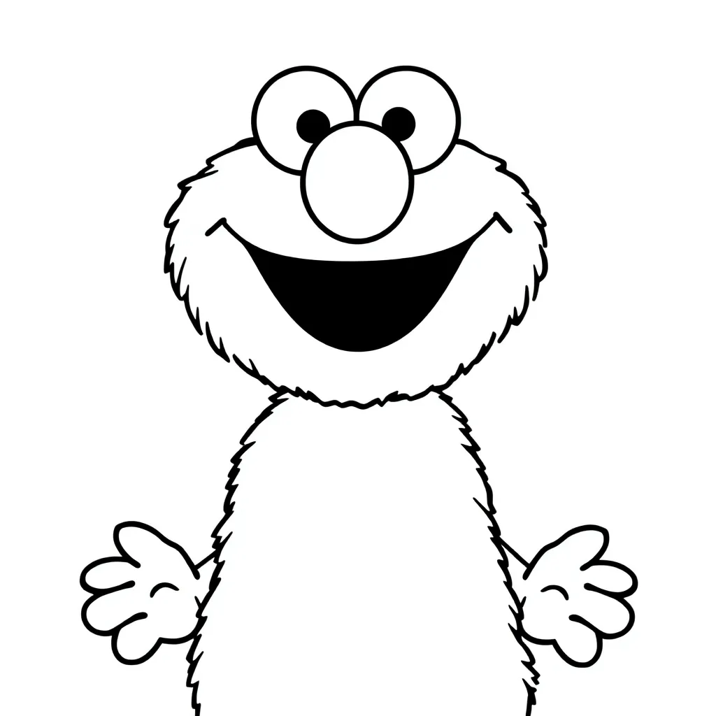 Elmo coloring page